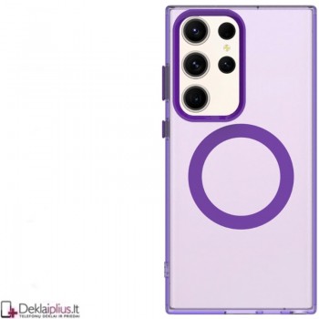 Smūgiams atsparus dėklas su magsafe - violetinis (Samsung S23 Ultra) Smūgiams atsparus dėklas su magsafe - violetinis (Samsung S23 Ultra)